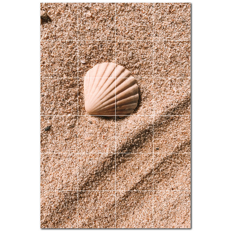 Murale en céramique satinée 8 "x 8" Beach Photo