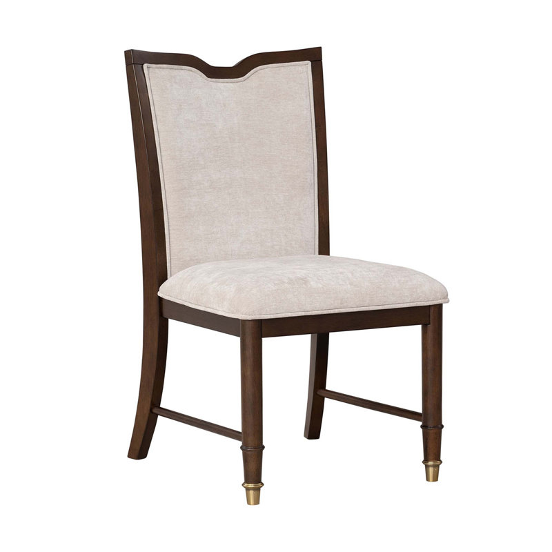Transitional Style 2Pc Side Armless Chair