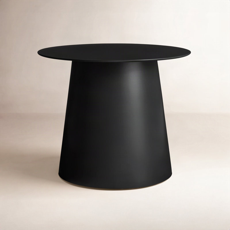 Circula End Table, Oblivion, 12" H x 15" W x 15" D