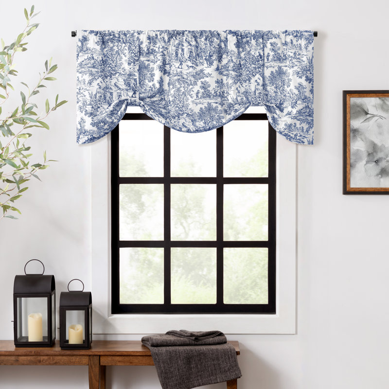 Cantonnière 60 po Amelie Toile, Bleu
