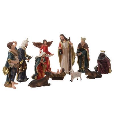 Crèche de Noël 12 pièces 12,5 po