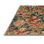 Tapis botanique brun lavable à la machine