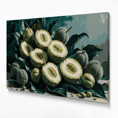 «Fruit Feijoa Green», art mural sur toile