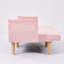Canapé-lit deux places moderne en velours rose doux de 183 cm (72 pouces) pour appartement et chambre à coucher-303268794