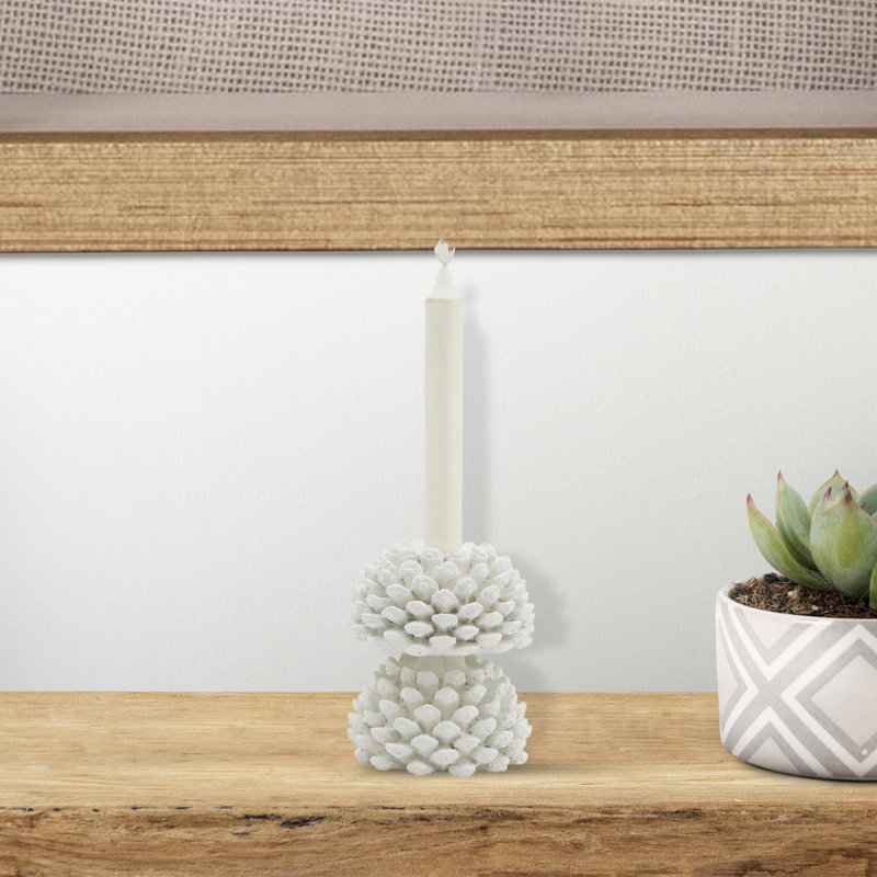 Robin Baron Austie Candlestick, 5" H x 4" W x 4" D