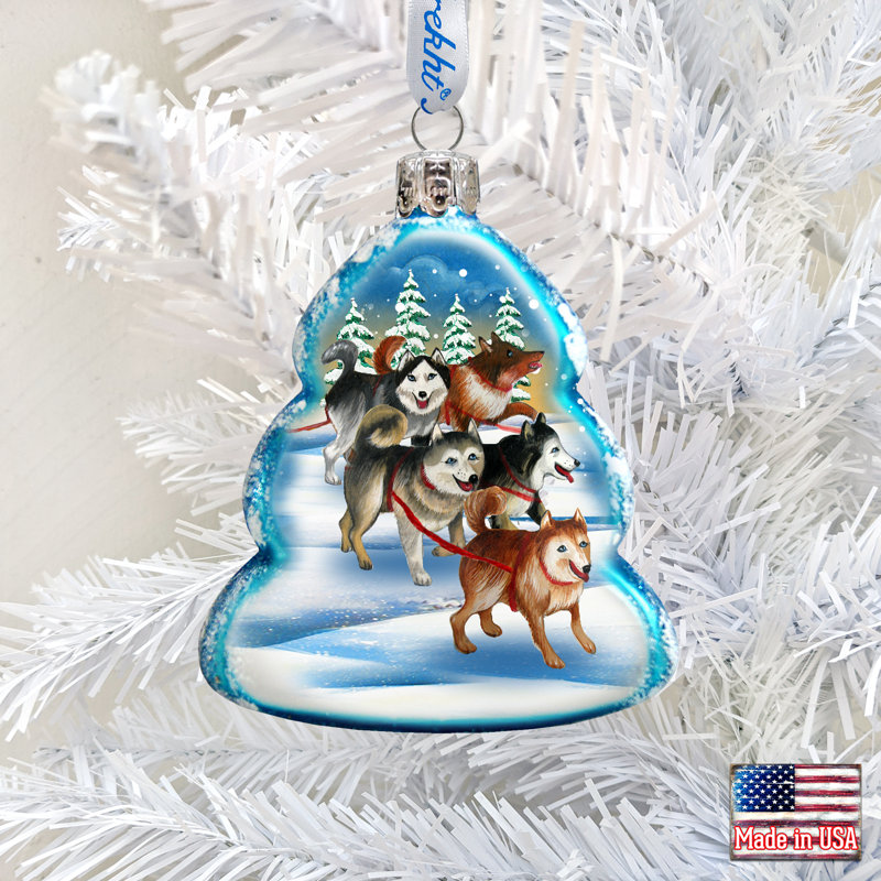 Ornement en forme de chiens de noël