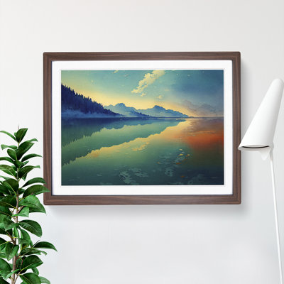 Glowing Lake - Single Picture Frame Print