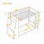 Lit superposé en bois avec bureau, chargement USB, DEL et tablettes-593723836-593723838