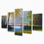 «Morning Sunlight and the Awakening Spring Forest», ensemble de 5 reproductions d'art sur toile tendue