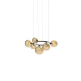 Puppet Ring Suspension 7A Amber Transparent Matt Black Nickel G9 Ul