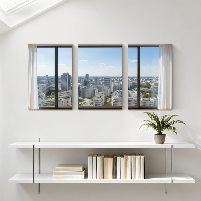 «Scenic & Cityscapes», ensemble de 3 impressions sur toile, H 36 po x l 72 po