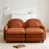 Orange+2Seat+2Ottoman