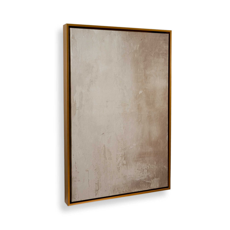 Impression sur toile Fresco's Silent Tale II, H 12,75 po x l 8,75 po x P 1,75 po, Cadre flottant or poli