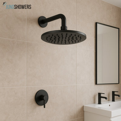 10-Inch Brass Chrome Water-Powered LED Shower Head – Color-Changing Luxury