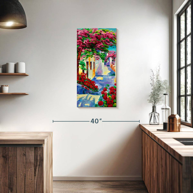 Santorini Vacation, 36" H x 18" W