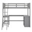 Lit mezzanine avec tablettes et bureau-905970984