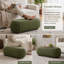 Repose-pieds ovale rembourré Boucle-1182995872