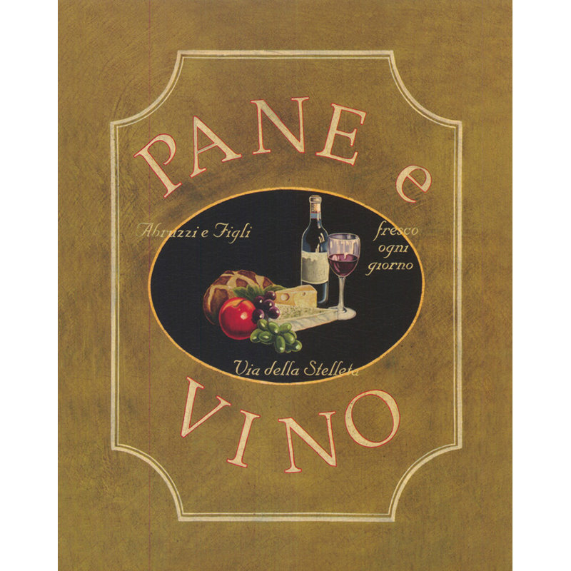 Pane E Vino Mini, H 24 po x l 19 po