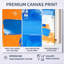 «Blue and Orange Kinetic Energy I - Minimalisme», impression d'art mural abstrait moderne-1709027525-1709027527