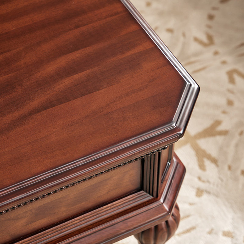 Classical all solid wood simple long coffee table