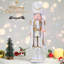 Christmas Nutcracker,And Nutcracker Soldier Figurine With Hat, Festive Tabletop & Mantel Display, Christmas Decor
