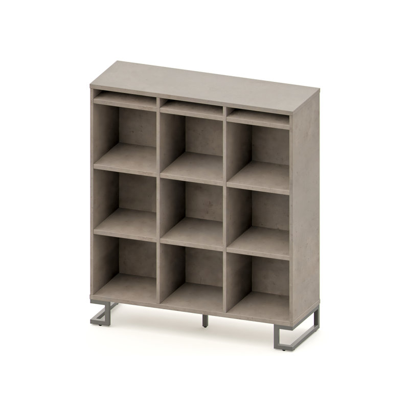 Delaune 139cm H x 119cm W Cube Bookcase