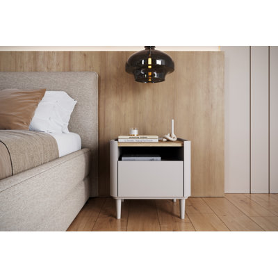 Blackett 50cm W Manufactured Wood Bedside Table