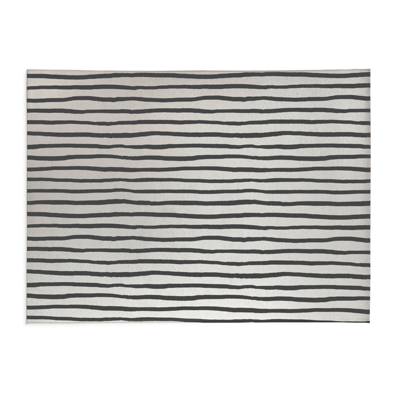 Spinal Row Kids Play Mat, Ivory/Charcoal, Rectangle 2' x 3'