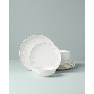 Wicker Creek 12-Piece Dinnerware Set