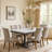 Fonio Marble Top Solid Wood Base Dining Table-1900555885