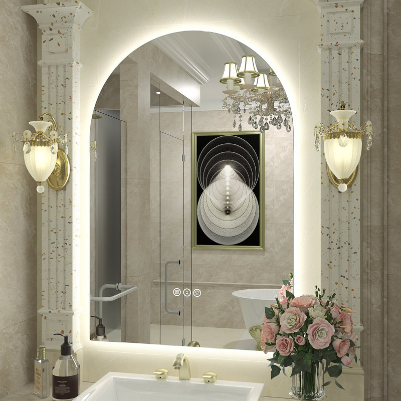 Aevar UL Certified LED Anti-Fog Tempered Glass Bathroom/Vanity Mirror with 3-Year Warranty, 30" x 20"