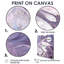 Purple Liquid Art Ripples - Print on Canvas-481670449-481670457-507135054