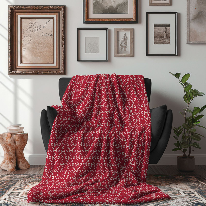 Rubis Lattice - couverture de qualité supérieure 1 pièce, Lit simple