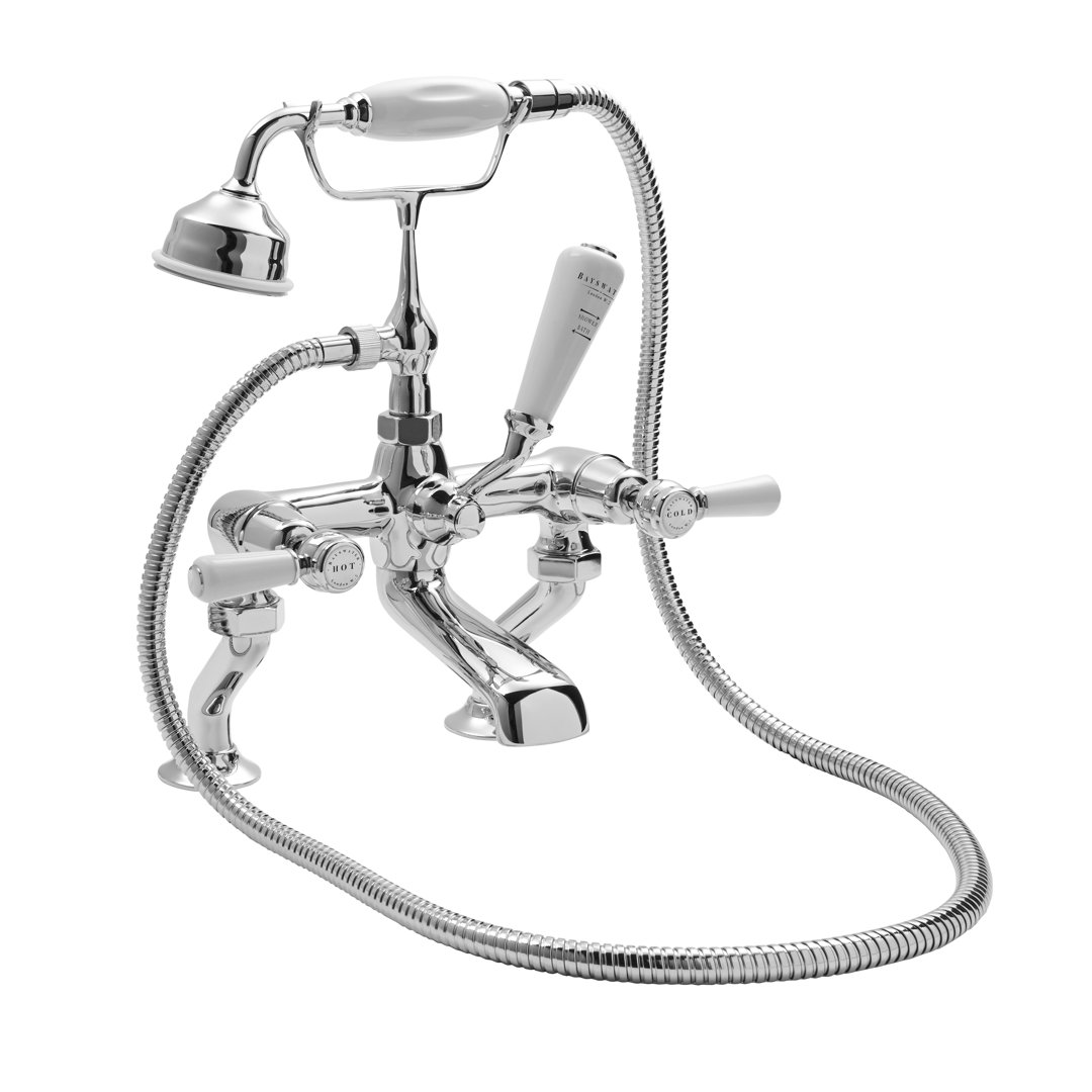 Solid Brass Deck Mounted Bath Shower Mixer