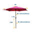 Parasol de patio, parasol 9 pi-2111178598