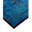 Tapis unique noué à la main Fine Vibrance - bleu, 8 pi 4 po x 10 pi 5 po