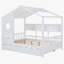 Lit en bois avec lit gigogne-642792196-642792197