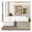 Canapé modulaire inclinable Yohan - Boucle blanche