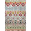 Tapis décoratif floral multicolore à motif floral frangé-2097171069