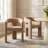 Modern Upholstered Barrel Dining Chairs-95262508