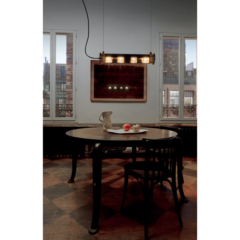 Lampe suspendue In The Tube, Doré, H 4,9213 po x l 14,5669 po x P 4,9213 po