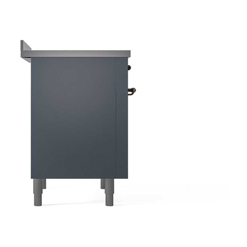ILVE Nostalgie II Noblesse 36 po à induction, Gris-bleu / bronze