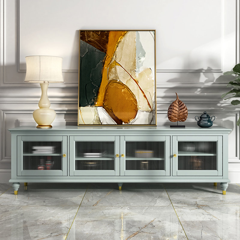 Ce meuble télé en bois de peuplier de qualité FAS est sain et, H 23,6 po x L 70,9 po x l 15,7 po