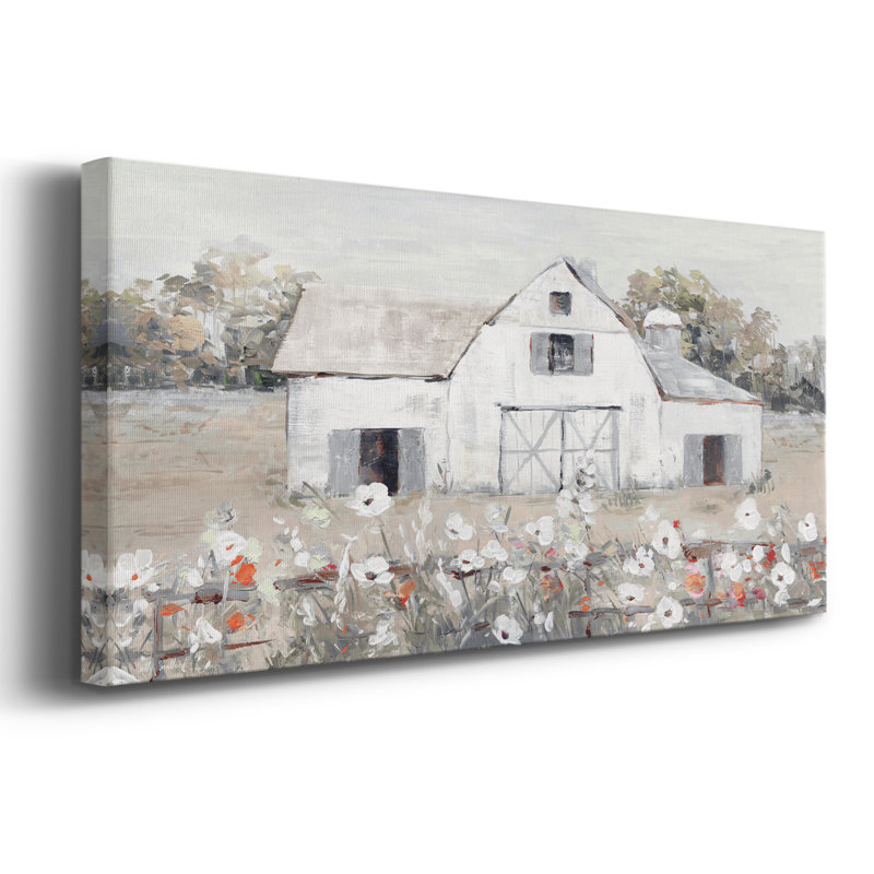 Jour à la ferme - Toile tendue avec châssis - Prêt à accrocher, H 16 po x l 40 po