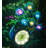 Solar Peacock Thermometer Garden Stake