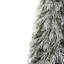 Ensemble de 3 arbres de Noël enneigé en cascade avec éclairage de contrôle, branches en pleurs et présentation de forêt à plusieurs niveaux pour la décoration des Fêtes