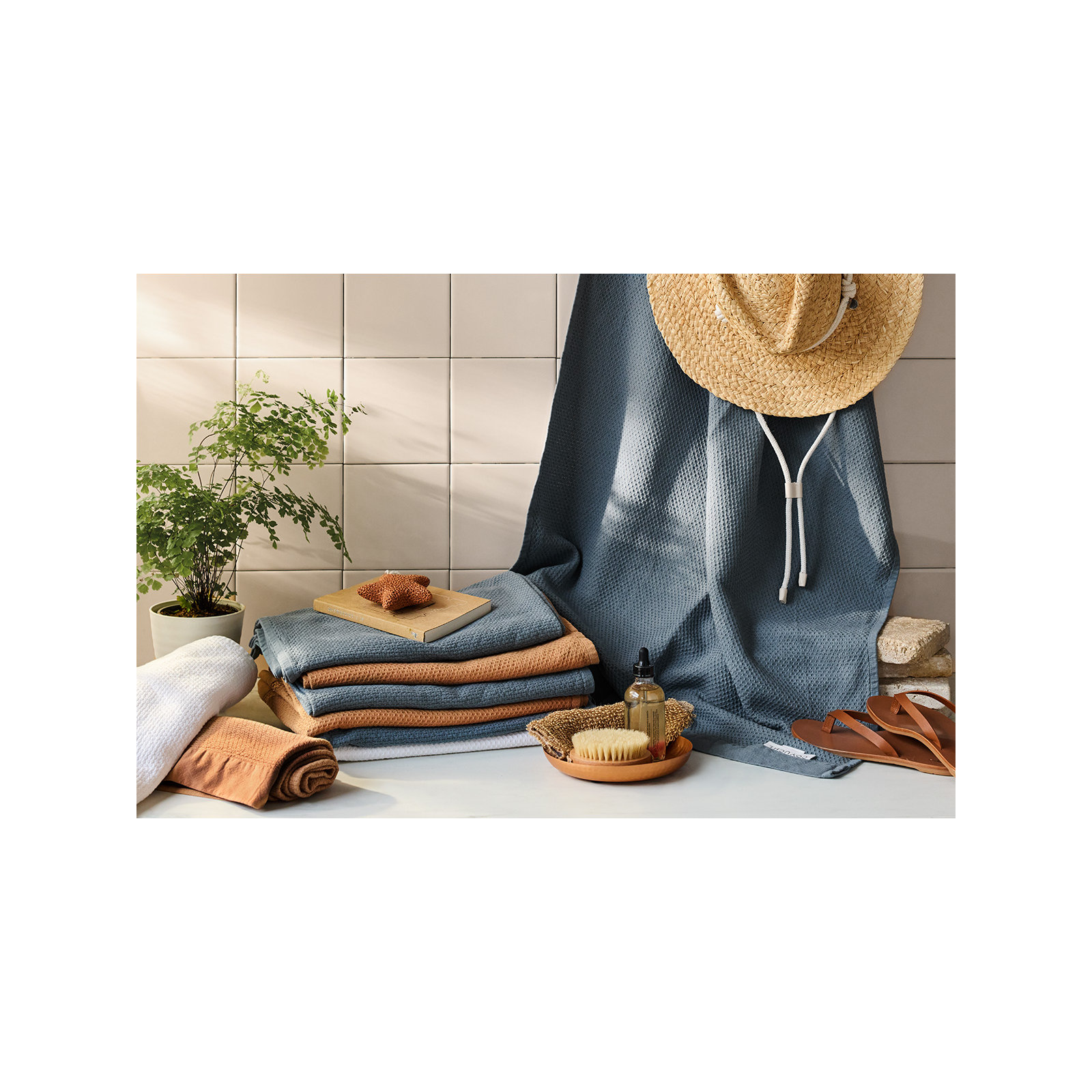 Adriatic Organic 6pc Towel Set, Alpine White