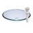 Novatto 15'' Clear Glass Oval Bathroom Sink-95974021