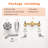 Wall Mounted Shower System With Tub Spout Double Handle Shower Faucet Set Brass Shower Trim Kit With Rough-In Valve-113579702