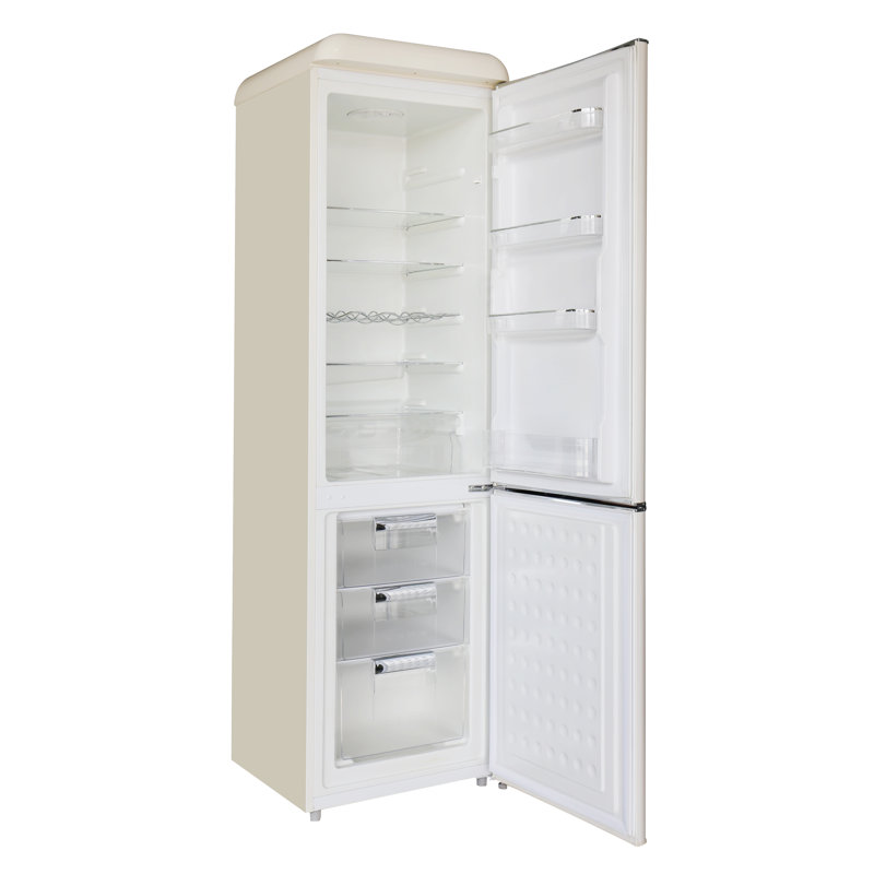 Frigidaire 9.0 Cu. Ft. Bottom Mount Retro Refrigerator, Cream, Cream
